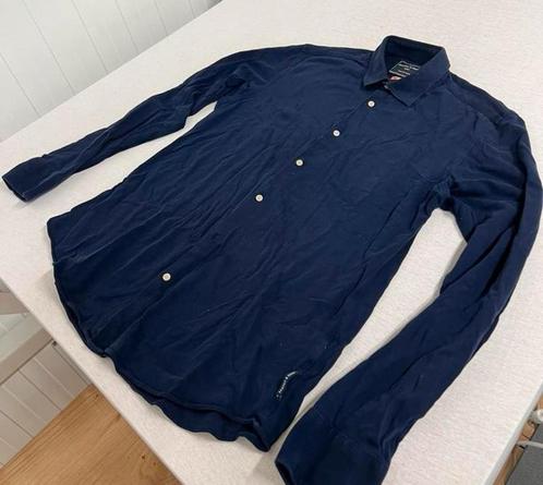 Scotch & soda blauw - overhemd met knopen kraag L slim fit, Kleding | Heren, Overhemden, Zo goed als nieuw, Halswijdte 41/42 (L)