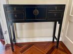 Zwarte sidetable / gangkast 95x25x89 cm, Ophalen, Gebruikt, 50 tot 100 cm, Oosters / chinees