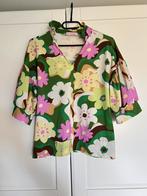 Studio anneloes flower blouse M green/roze, Kleding | Dames, Ophalen of Verzenden, Zo goed als nieuw, Groen