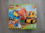 Duplo 10812. Rupsband- graafmachine., Kinderen en Baby's, Speelgoed | Duplo en Lego, Ophalen of Verzenden, Zo goed als nieuw, Complete set