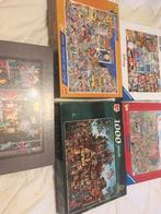 5 puzzels van 1000 stuks, Hobby en Vrije tijd, Denksport en Puzzels, Ophalen of Verzenden, 500 t/m 1500 stukjes, Zo goed als nieuw