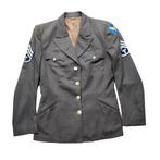 WWII US Women's Army Corps WAC Jacket Air Force Named, Ophalen of Verzenden, Luchtmacht, Amerika, Embleem of Badge