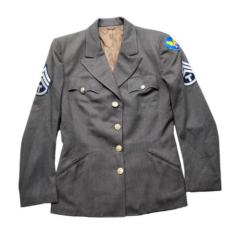 WWII US Women's Army Corps WAC Jacket Air Force Named + Info, Verzamelen, Militaria | Tweede Wereldoorlog, Luchtmacht, Embleem of Badge