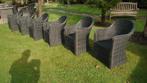 Set van 6 hele mooie wicker tuinstoelen . Brandon., Ophalen, Zo goed als nieuw, Wicker