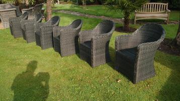 Set van 6 hele mooie wicker tuinstoelen . Brandon. beschikbaar voor biedingen