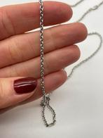 C6 Prachtige zilveren ketting 80 cm, Sieraden, Tassen en Uiterlijk, Kettingen, Ophalen of Verzenden, X, Zilver, Zilver