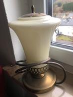 Oud petroleum lampje met spiegel, Ophalen of Verzenden, Gebruikt, Minder dan 50 cm