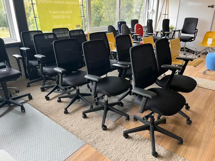 20x Haworth / Comforto Lively bureaustoel  Partij, Huis en Inrichting, Bureaustoelen, Zo goed als nieuw, Bureaustoel, Zwart, Ergonomisch