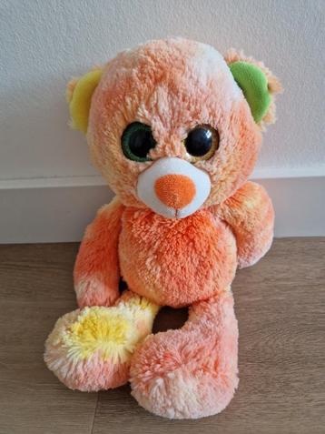 Knuffel Sunkid beer oranje grote ogen beertje 30 cm K9380 beschikbaar voor biedingen