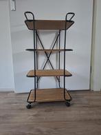 Industrieel rekje op wieltjes, Ophalen, Minder dan 55 cm, Metaal of Aluminium, 60 cm of meer