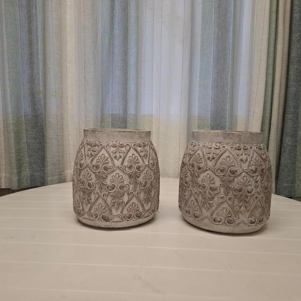 2 PTMD Bloempotten, Ophalen, Steen, Overige kleuren, Zo goed als nieuw