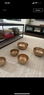 Klankschalen Set - Soundhealing, Overige materialen, Gebruikt, Schaal, Rond