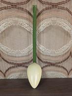 Vintage emaille sauslepel reseda groen, Antiek en Kunst, Ophalen of Verzenden