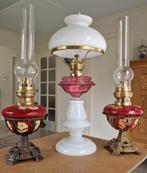 3x olielampen, Antiek en Kunst, Antiek | Lampen, Ophalen of Verzenden