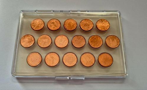 Set van 16 eurocenten, Postzegels en Munten, Munten | Europa | Euromunten, Setje, 1 cent, Overige landen, Ophalen of Verzenden