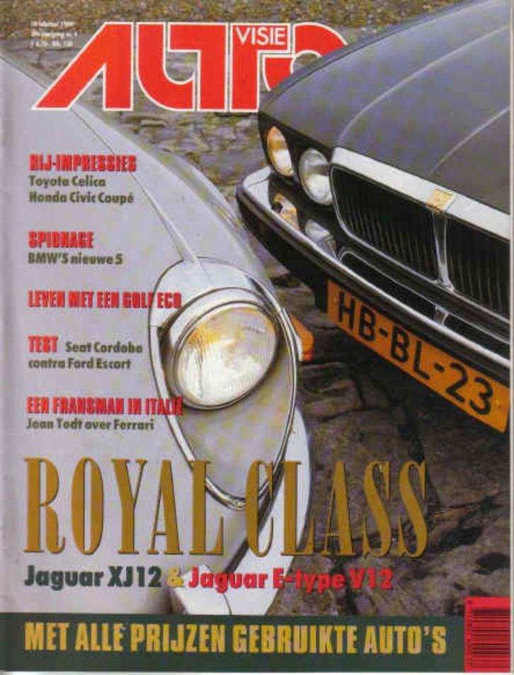 Autovisie 4 1994 : Toyota Celica - Jaguar XJ12 / E Type V12, Boeken, Auto's | Folders en Tijdschriften, Gelezen, Algemeen, Ophalen of Verzenden