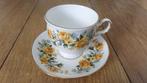 2 royal vale made in England kop en schotels zgan bloemen, Antiek en Kunst, Antiek | Servies los, Ophalen of Verzenden