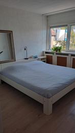 AUPING Auronde bed met elektrisch verstelbare bedbodems, Ophalen, Wit, Tweepersoons, Zo goed als nieuw