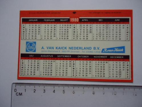 sticker oud A van KAICK Nederland bv 1980 kalender retro, Verzamelen, Stickers, Zo goed als nieuw, Bedrijf of Vereniging, Verzenden