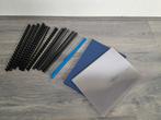Voor de inbindmachine 20 stuks blauw en transparant, Diversen, Schrijfwaren, Ophalen of Verzenden, Zo goed als nieuw