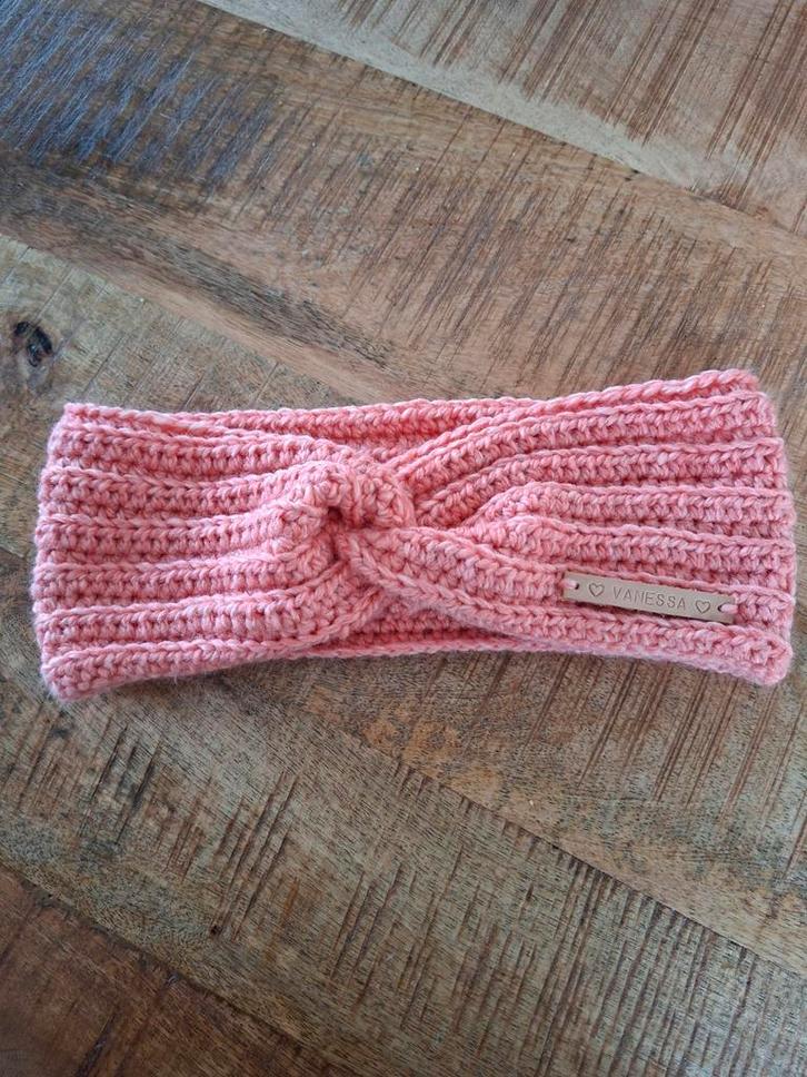 Gehaakte Hoofdband Oorwarmer - Handgemaakt, Kleding | Dames, Hoeden en Petten, Nieuw, One size fits all, Ophalen of Verzenden