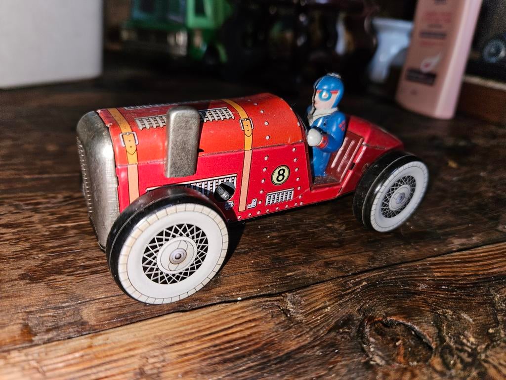Blikken race auto. China. MS447, Hobby en Vrije tijd, Modelauto's | 1:24, Ophalen of Verzenden, Overige merken