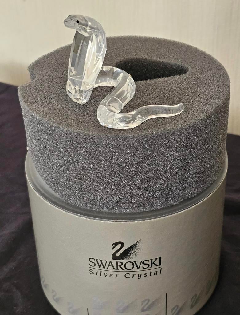 Swarovski Cobra Kristallen Figuur, Verzamelen, Swarovski, Ophalen of Verzenden, Zo goed als nieuw, Figuurtje