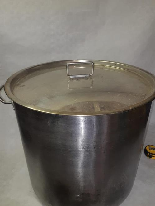 pan 50 of 70 lieter, Huis en Inrichting, Keuken | Potten en Pannen, Gebruikt, Pannenset, Rvs, Ophalen