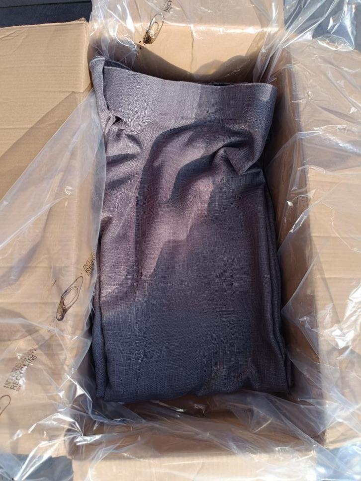 Lichtdoorlatend overgordijn grijsbruin 283 x 237 wave nieuw, Huis en Inrichting, Stoffering | Gordijnen en Lamellen, Nieuw, 200 cm of meer