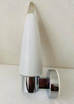 Jaren 80 cone wandlamp / badkamer-lampje, Gebruikt, Jaren 80, Ophalen of Verzenden, Glas