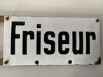 Emaille Reclamebord Friseur/Kapper/Barbier, Ophalen of Verzenden, Gebruikt