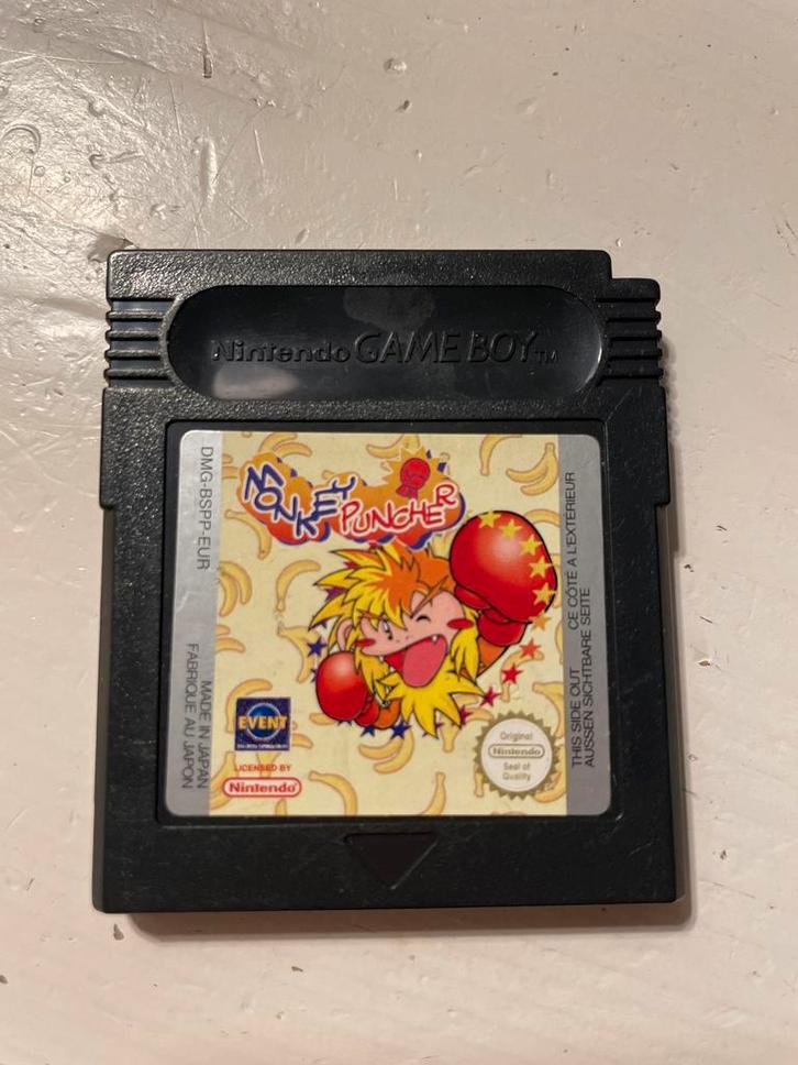 Monkey Puncher - Game Boy, Spelcomputers en Games, Games | Nintendo Game Boy, Gebruikt, Vechten, 1 speler, Vanaf 3 jaar, Ophalen of Verzenden