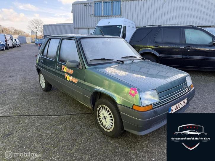 Renault 5 R 5 TL 1.1 1988 5 deurs, Auto's, Renault, Bedrijf, Te koop, Benzine, Hatchback, Handgeschakeld, Blauw, Beige, Stof, Voorwielaandrijving