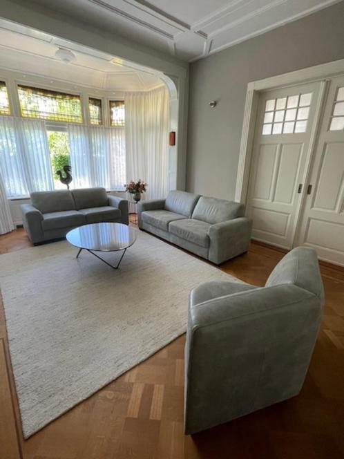 bankstel bestaande uit drie delen, Huis en Inrichting, Banken | Bankstellen, Gebruikt, Hoekbank, Overige maten, 200 tot 250 cm