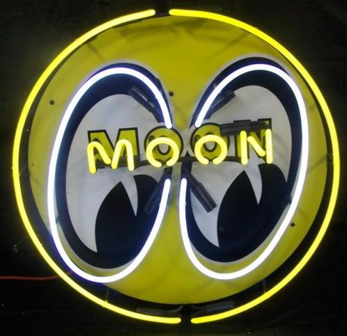 Moon neon en veel andere leuke USA mancave garage deco neons, Verzamelen, Merken en Reclamevoorwerpen, Nieuw, Lichtbak of (neon) lamp