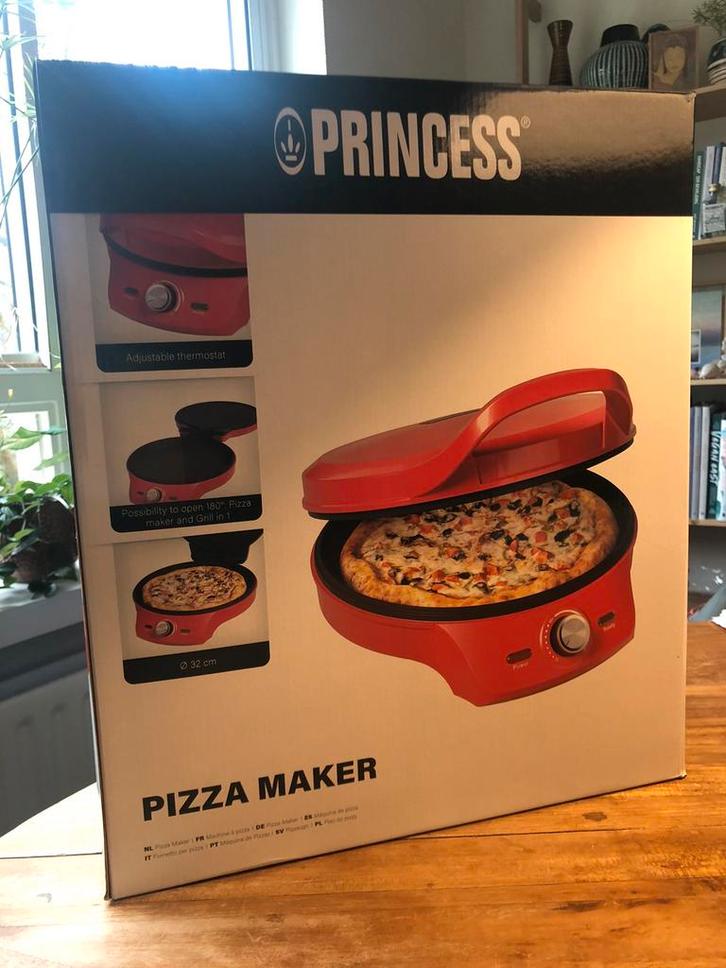 Princess pizza maker (115007), Witgoed en Apparatuur, Grillplaten, Nieuw, Ophalen of Verzenden