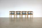 vintage “String” chairs | stoelen | Tranekaer | set van 4, Hout, Vier, Gebruikt, Ophalen of Verzenden