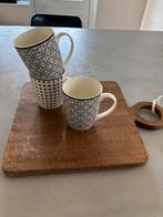 3 mokken zwart wit, Huis en Inrichting, Keuken | Servies, Ophalen of Verzenden, Zo goed als nieuw, Bord(en), Wedgwood