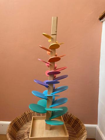 Houten knikkerboom klanktoren antroposofisch 72cm  beschikbaar voor biedingen