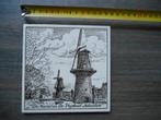 Wandtegel met molens van Schiedam, Antiek en Kunst, Ophalen of Verzenden