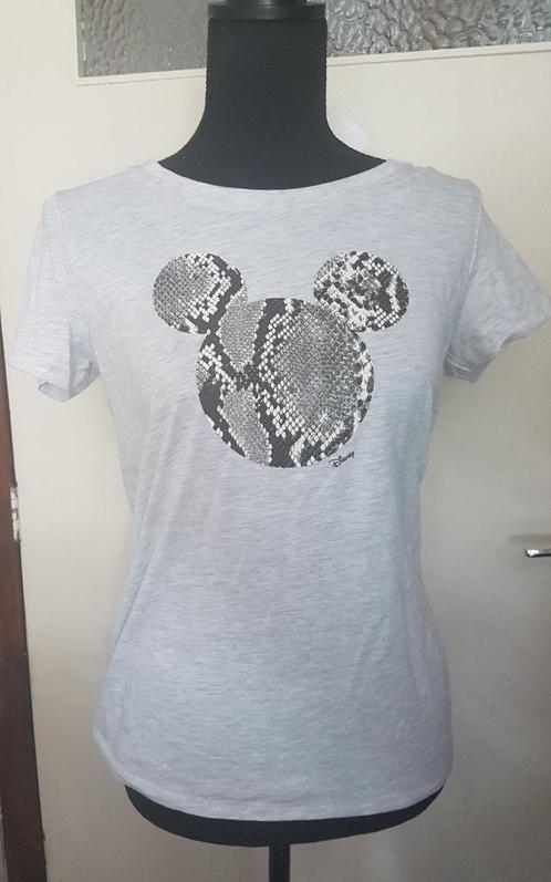 Nieuw met label. H&M x Disney Mickey Mouse top, xs 34 36., Kleding | Dames, Tops, Nieuw, Maat 36 (S), Grijs, Korte mouw, Verzenden