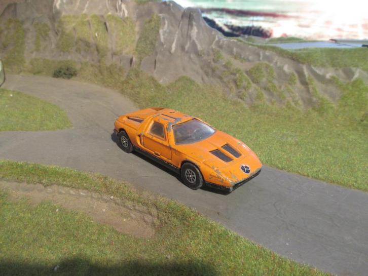 1/43 Mercedes Benz C-111 - Corgi Toys Whizzwheels 388 #1, Hobby en Vrije tijd, Modelauto's | 1:43, Gebruikt, Ophalen of Verzenden