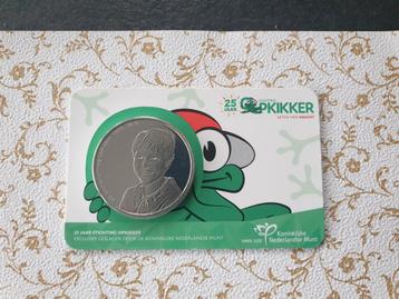 Penning 25 jaar Stichting Opkikker 2020 in coincard  beschikbaar voor biedingen