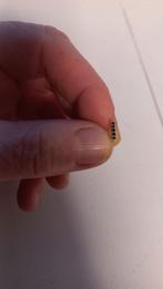 Zilveren oorstekers, Ophalen of Verzenden, Zo goed als nieuw, Zwart, Zilver