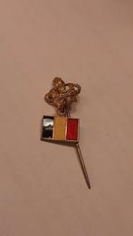 Belgisch vlag speldje met kroon, Verzamelen, Speldjes, Pins en Buttons, Ophalen of Verzenden, Gebruikt, Stad of Land, Speldje of Pin