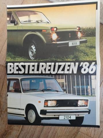 Lada bestelreuze niva, savanne, 2104 brochure 1986 beschikbaar voor biedingen
