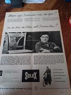 Advertentie van Solex bromfiets heer de Vries Den Haag 1959, Verzamelen, Merken en Reclamevoorwerpen, Ophalen of Verzenden