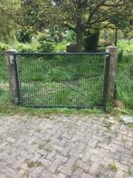 Dubbelstaafmatten poorten met hang en sluit werk, Ophalen, Met poort, Dubbelstaafmat hekwerk, Zo goed als nieuw