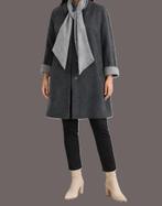 Delmod mantel van wol met kasjmier maat L/XL, Kleding | Dames, Jassen | Winter, Ophalen of Verzenden, Zo goed als nieuw, Grijs