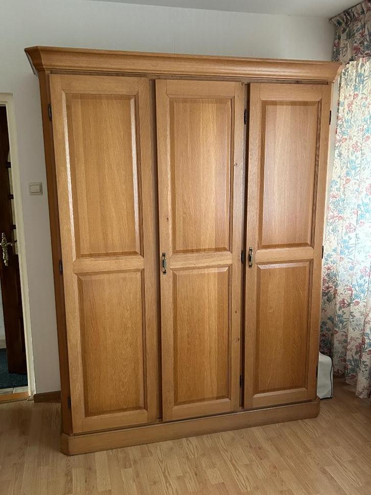 Kledingkast licht eiken, Huis en Inrichting, Kasten | Kledingkasten, Gebruikt, 200 cm of meer, 150 tot 200 cm, 50 tot 75 cm, Ophalen